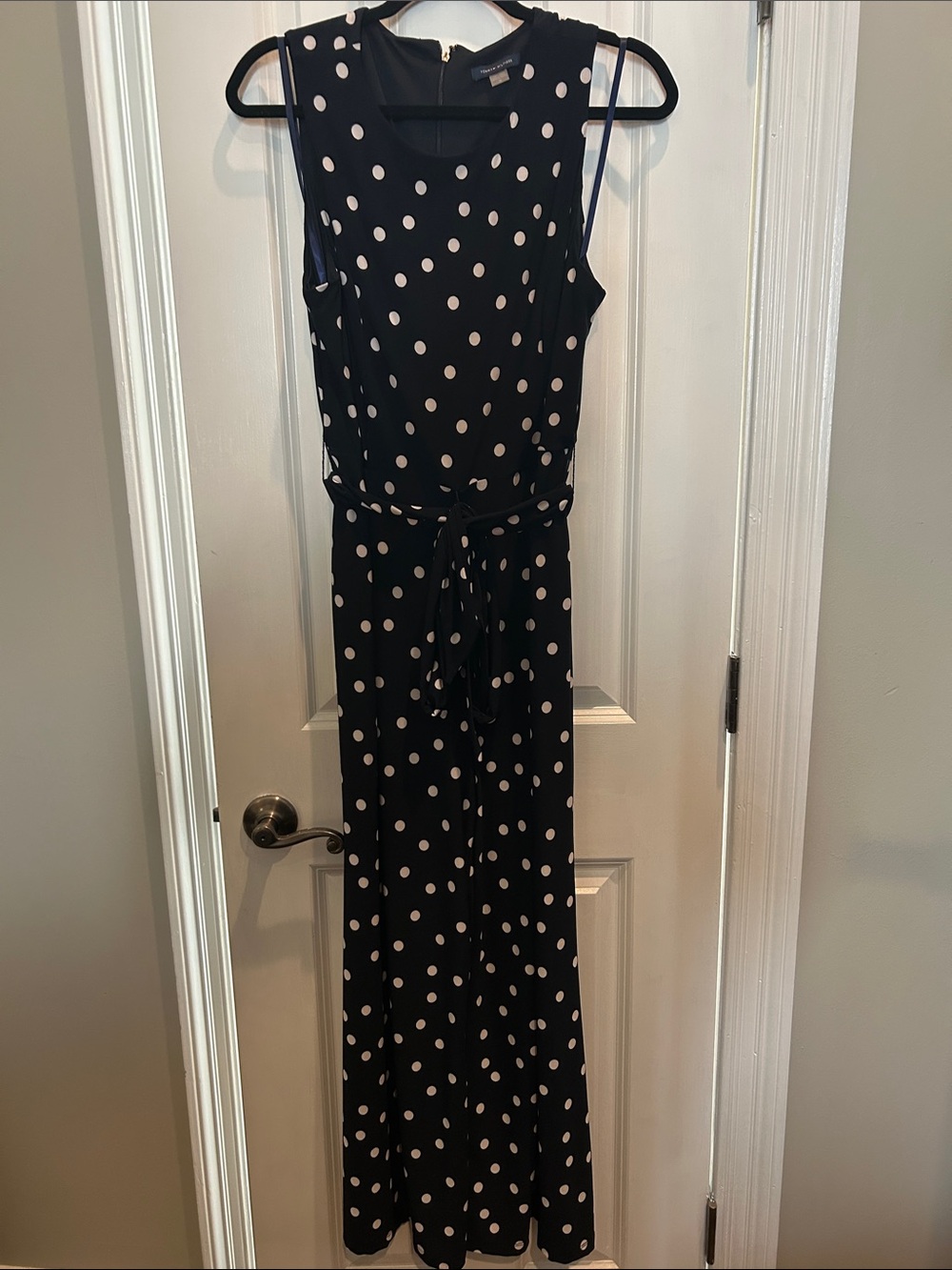 Tommy Hilfiger Black and White Polka Dot Jumpsuit